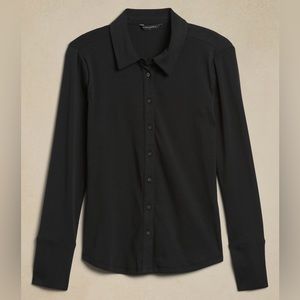 Refined Ribbed Shirt - Banana Republic